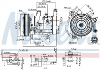 Kompresor klimatizace NISSENS 890159 Kompresor klimatizace NISSENS 890159
