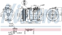 Kompresor klimatizace NISSENS 890166 Kompresor klimatizace NISSENS 890166