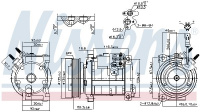 Kompresor klimatizace NISSENS 890152 Kompresor klimatizace NISSENS 890152