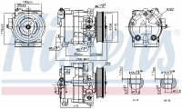 Kompresor klimatizace NISSENS 890187