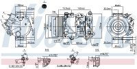 Kompresor klimatizace NISSENS 890158 Kompresor klimatizace NISSENS 890158