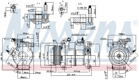 Kompresor klimatizace NISSENS 890169 Kompresor klimatizace NISSENS 890169