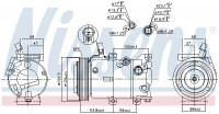 Kompresor klimatizace NISSENS 890237 Kompresor klimatizace NISSENS 890237