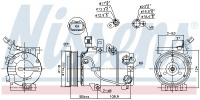 Kompresor klimatizace NISSENS 890243 Kompresor klimatizace NISSENS 890243
