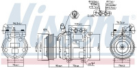 Kompresor klimatizace NISSENS 890233 Kompresor klimatizace NISSENS 890233