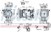 Kompresor klimatizace NISSENS 890229 Kompresor klimatizace NISSENS 890229