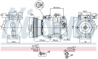 Kompresor klimatizace NISSENS 890232 Kompresor klimatizace NISSENS 890232