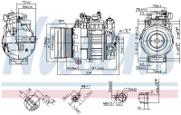 Kompresor klimatizace NISSENS 890296