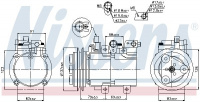 Kompresor klimatizace NISSENS 89282