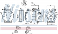Kompresor klimatizace NISSENS 89293 Kompresor klimatizace NISSENS 89293