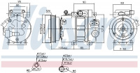 Kompresor klimatizace NISSENS 89292