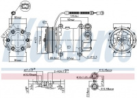 Kompresor klimatizace NISSENS 89339 Kompresor klimatizace NISSENS 89339