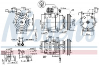 Kompresor klimatizace NISSENS 89291 Kompresor klimatizace NISSENS 89291