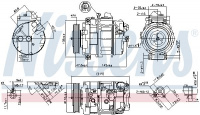 Kompresor klimatizace NISSENS 89359