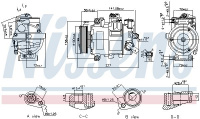 Kompresor klimatizace NISSENS 89415