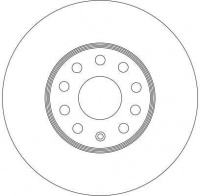 Brzdový kotouč TRW DF4295 - VW GOLF V, AUDI A3 Brzdový kotouč TRW DF4295 - VW GOLF V, AUDI A3