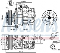 Kompresor klimatizace NISSENS 89529 Kompresor klimatizace NISSENS 89529
