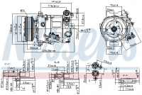 Kompresor klimatizace NISSENS 89465 Kompresor klimatizace NISSENS 89465