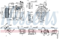 Kompresor klimatizace NISSENS 89586 Kompresor klimatizace NISSENS 89586