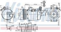 Kompresor klimatizace NISSENS 89592 Kompresor klimatizace NISSENS 89592