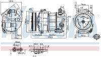 Kompresor klimatizace NISSENS 89584 Kompresor klimatizace NISSENS 89584