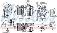 Kompresor klimatizace NISSENS 89595 Kompresor klimatizace NISSENS 89595