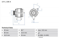 Alternátor BOSCH (BO 0986047280) Alternátor BOSCH (BO 0986047280)