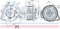 Vnitřní ventilátor NISSENS 87020
