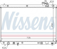 Chladič motoru NISSENS 64766