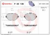 Sada brzdových destiček BREMBO P50138