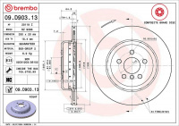 Brzdový kotouč BREMBO 09.D903.13