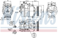 Kompresor klimatizace NISSENS 89023 Kompresor klimatizace NISSENS 89023