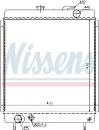 Chladič motoru NISSENS 63562 Chladič motoru NISSENS 63562