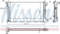Chladič motoru NISSENS 63576A Chladič motoru NISSENS 63576A