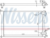 Chladič motoru NISSENS 63701 Chladič motoru NISSENS 63701