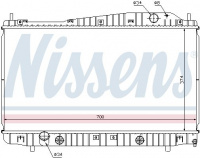Chladič motoru NISSENS 61639 Chladič motoru NISSENS 61639