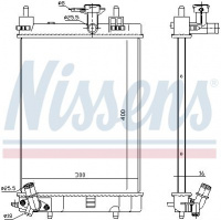 Chladič motoru NISSENS 617554 Chladič motoru NISSENS 617554