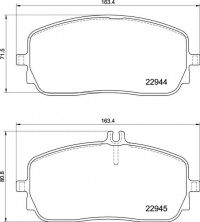 Sada brzdových destiček BREMBO P50152 Sada brzdových destiček BREMBO P50152