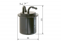 Palivovy filtr BOSCH 0986450114 - SUBARU