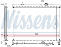 Chladič motoru NISSENS 63504 Chladič motoru NISSENS 63504