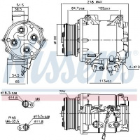 Kompresor klimatizace NISSENS 89242 Kompresor klimatizace NISSENS 89242