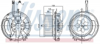 Vnitřní ventilátor NISSENS 87425