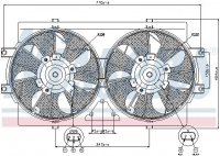 Ventilátor chladiče NISSENS 85388 Ventilátor chladiče NISSENS 85388