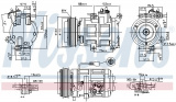 Kompresor klimatizace NISSENS 890315