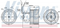 Vnitřní ventilátor NISSENS 87143