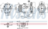 Kompresor klimatizace NISSENS 89215 Kompresor klimatizace NISSENS 89215