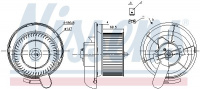 Vnitřní ventilátor NISSENS 87145