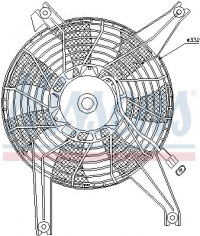 Ventilátor chladiče klimatizace NISSENS 85383 Ventilátor chladiče klimatizace NISSENS 85383