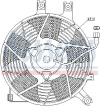 Ventilátor chladiče klimatizace NISSENS 85384 Ventilátor chladiče klimatizace NISSENS 85384