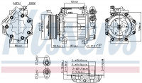 Kompresor klimatizace NISSENS 890584 Kompresor klimatizace NISSENS 890584